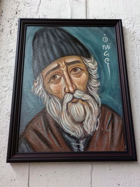 Saint Paisios painting