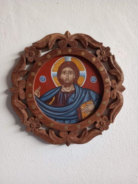 Round Christ Pantocrator