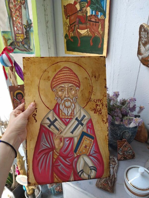 Orthodox Icon of St Spyridon