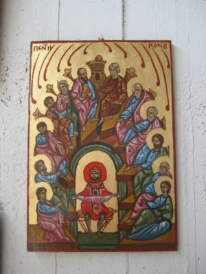 Pentecost icon painting