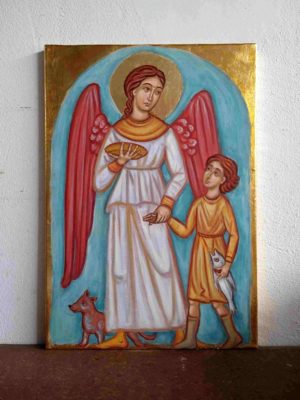 Archangel Raphael and little Tobias