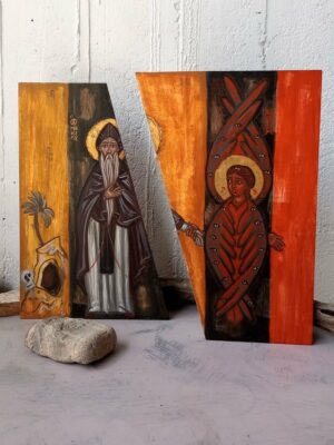 St Makarios and teh Cherub icon