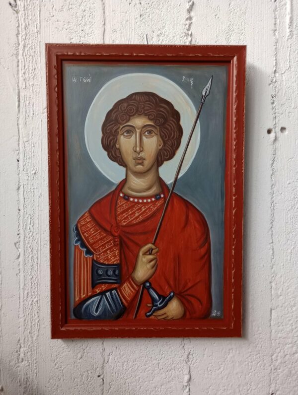 Saint George in a red frame