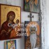 Icon corner of family saints